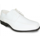 JEAN YVES Men Dress Shoe JY02 Oxford Formal Tuxedo for Prom & Wedding Shoe White Patent - Wide Width Available